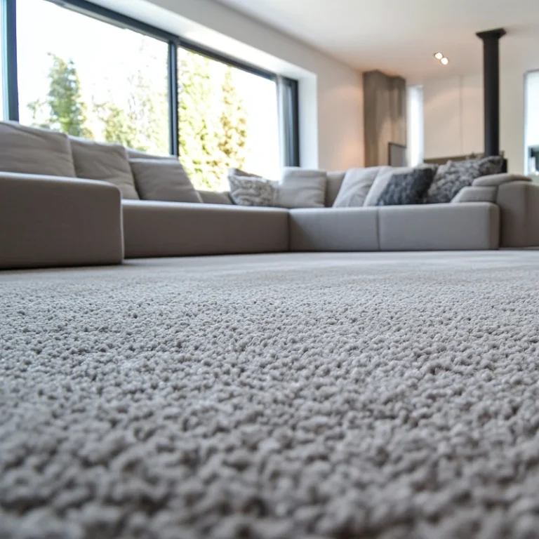 Soft carpet in a living room